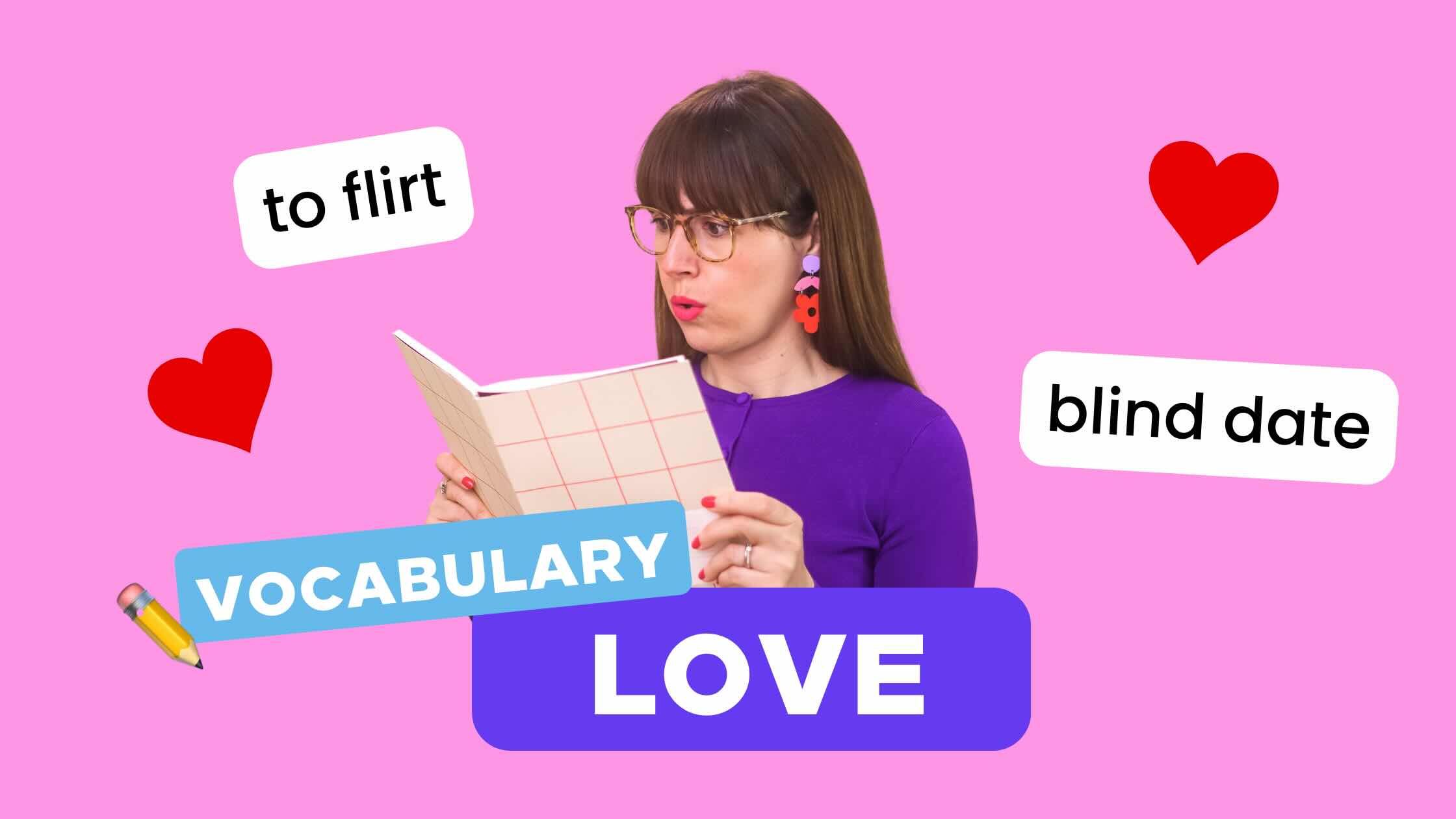 vocabulario de amor en inglés con expresiones y ejemplos