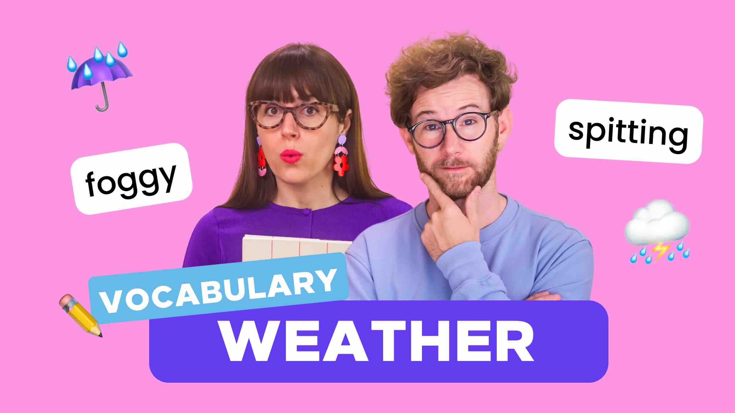 weather vocabulario tiempo clima inglés